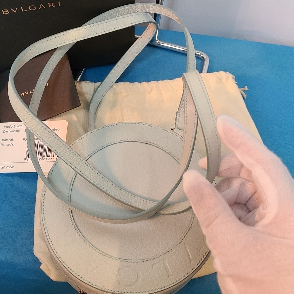 BVLGARI Round B-Zero1 Shoulder Leather Bag - Picture 12 of 16